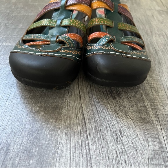 Elite by Conkys Sandals Mules Multicolor Size 9 - Picture 6 of 11